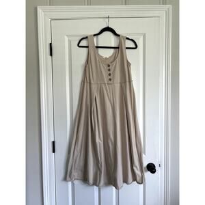 Easel Cream Tank Dress, size Small